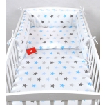 Laste voodipesukomplekt 100x135 (sinised tähed)